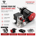 TwoTrees 4th Rotary Axis for CNC Routers